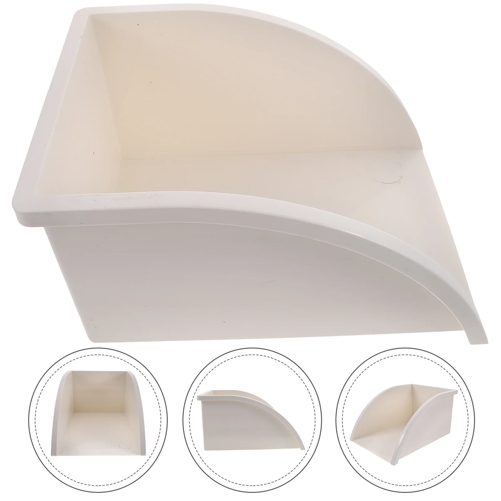 

1pcs Water-collecting Dustpan PVC Gutter Downspout Guard 110mm White Durable Splash Block Connection Roof Drain System