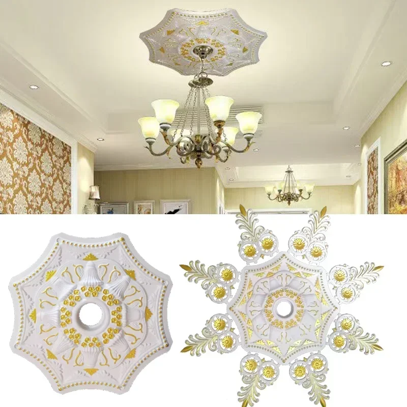 Ceiling Ceiling Lamp Decoration Material European-style Lamp Panel Pool Ceiling Decoration Accessories Non-gypsum PU Lamp Panel