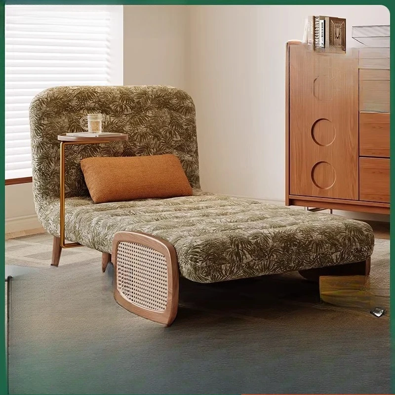 

Small apartment living room bedroom foldable retractable multi-purpose sofa bed antique green waterproof and anti-fouling fabric