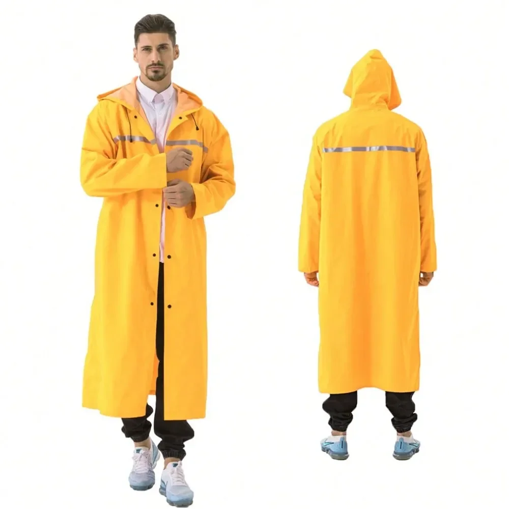 

Long Lightweight Waterproof Raincoat For Adults With Hood Unisex Rain Poncho Jacket, Windbreaker