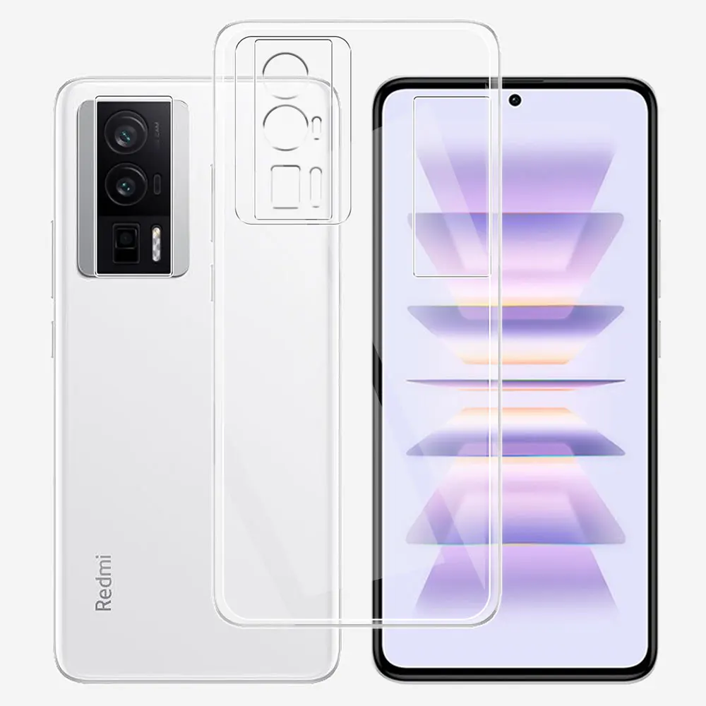 For Redmi K60 Case Ultra Thin Clear Silicone Soft TPU Phone Back Case Cover For Redmi K60 Pro Coque For Redmi K60 K60e Fundas