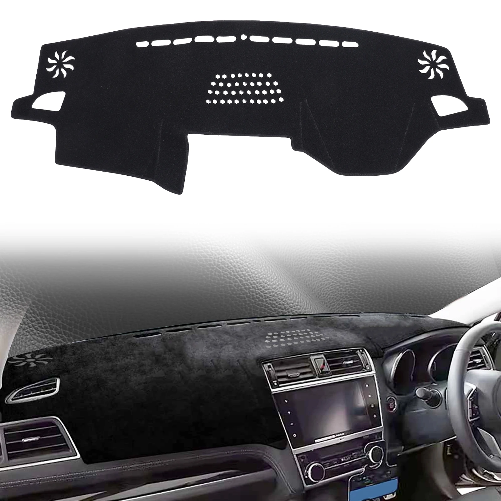 Fit for Subaru Outback Legacy Liberty 2015-2019 Car Dashmat Dashboard Cover Pad DashMat Sunshade Protective Carpet Accessories