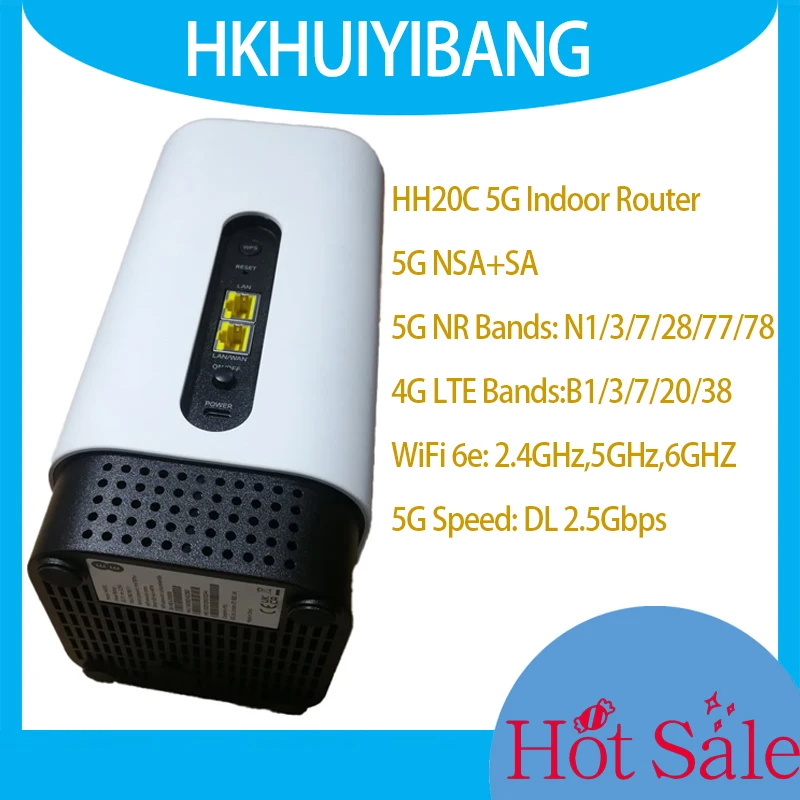 Askey 잠금 해제 CPE 라우터, HH20C, WiFi6E, 6GHz, 5G NSA + SA, 4G LTE 무선 모뎀, WiFi 게이트웨이 