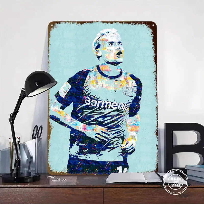 Florian Wirtz Portrait Tin Poster Customized Wall Art Retro Vintage Metal Signs for Fans Room Mancave Decoration Gaming House