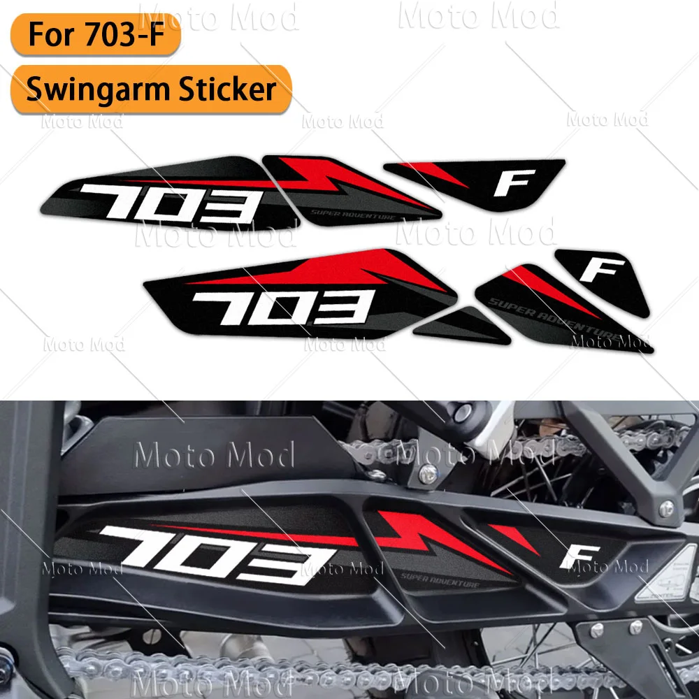 

Для Zontes 703F 703 F 2025 мотоциклетная наклейка на маятник, вращающийся вал, защита поворотного рычага, водонепроницаемая наклейка