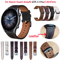 22mm Straps For Amazfit GTR 3 Smart Watch Band Leather Easyfit Bracelet For Xiaomi Huami Amazfit GTR3 Pro GTR2/2e/GTR 47mm Wrist