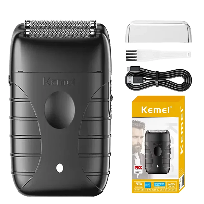 

Kemei T95 новая электробритва со светодиодным экраном, перезаряжаемая бритва для волос, бороды, бритья лысины для мужчин