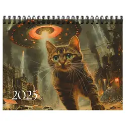 Wall Calendar 2025 Cats Monthly Wall Calendar Cat Theme Family Planner & Daily Organizer 2025 Wall Calendars For Planning