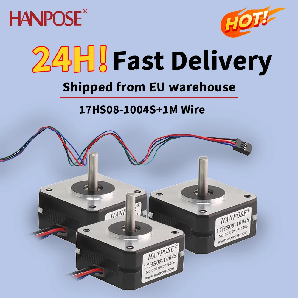 Hochwertiger Nema 17 17HS08-1004Sx3PCS Schrittmotor 20mm 1A 16Ncm (22oz.in) 4-Leiter 42 Motor für CNC 3D-Drucker