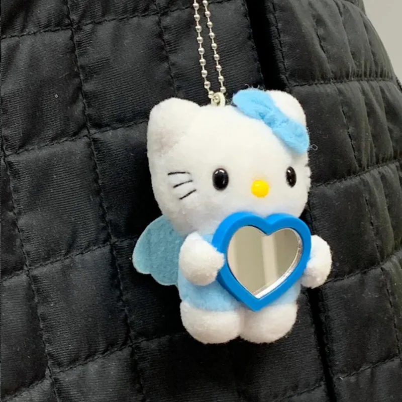 

Kawaii Angel Hello Kitty Подвеска плюшевая кукла Sanrio брелок Аниме плюшевые сумки Симпатичные Студенческие аксессуары Подарки для девушек