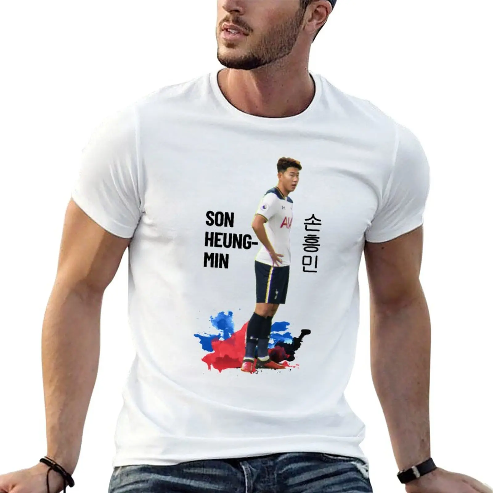 

graphic t cotton Heung Son man shirts T-Shirt mens 100% t shirts Min