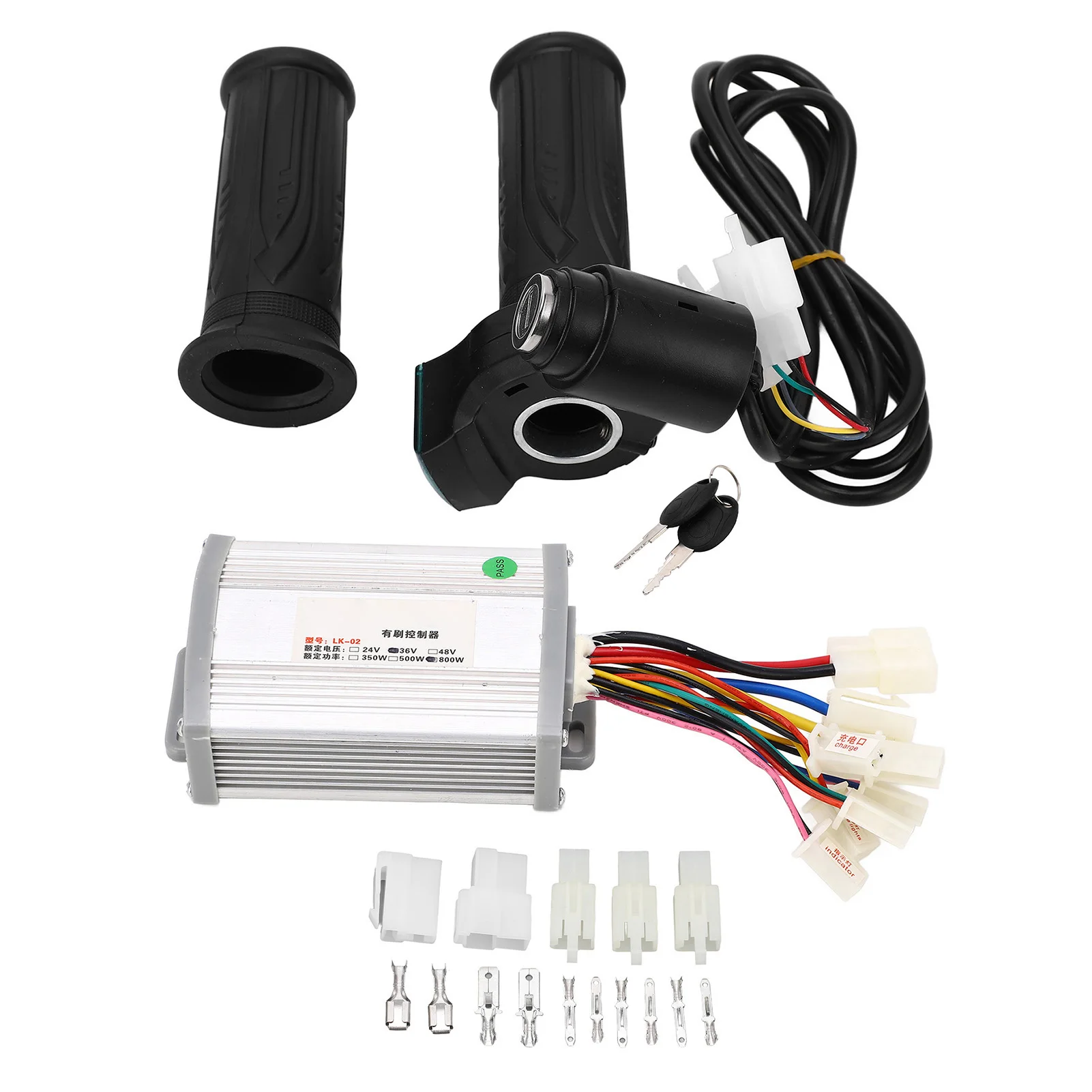 Bike Motor Controller Kit Motor Speed Controller Kit Easy Installation Aluminum Alloy Sensitive Control for 12V To 99V Vehicle