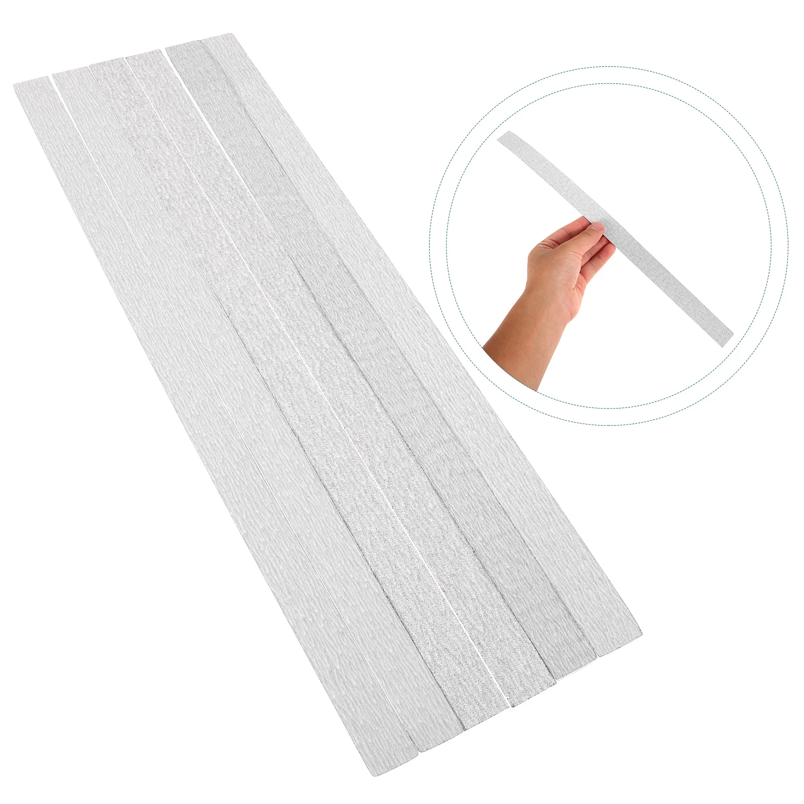 

6 Pcs Guitar Sandpaper Set Fret File Cleaner Polish Kit Adhesive Bass Sanding Tool Bridge Grinding