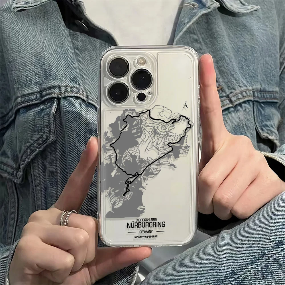 World map Thin Light Soft Silicone Case For iPhone 14 15 Air 17E 11 12 13 16E 16 Plus 17 Pro Max Cover