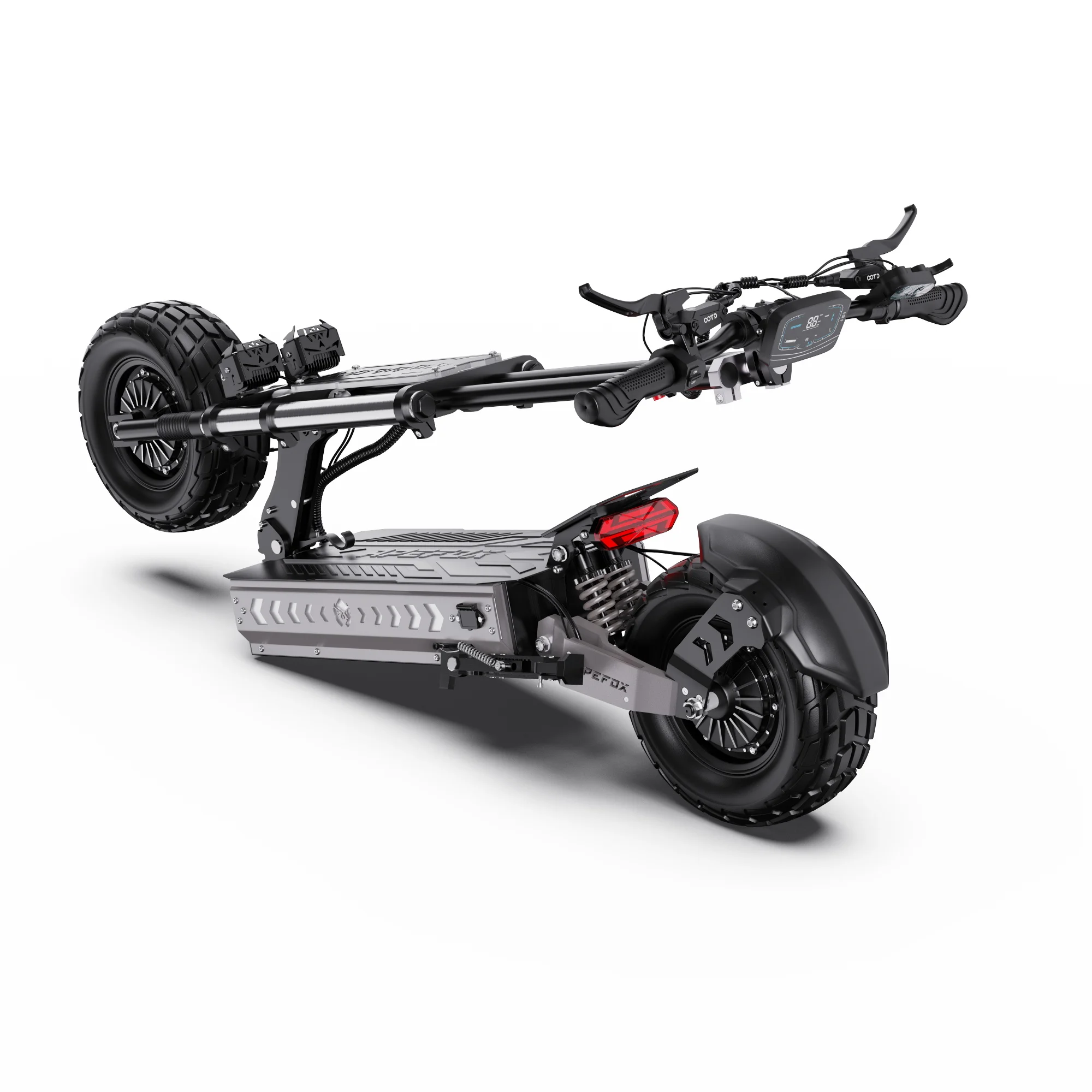 APEFOX T90 Erwachsenen-Elektroroller Doppelmotor Faltbarer E-Scooter 60V 31,2AH 13 Zoll Offroad-Reifen Geländetauglicher Elektroroller – Detail 20