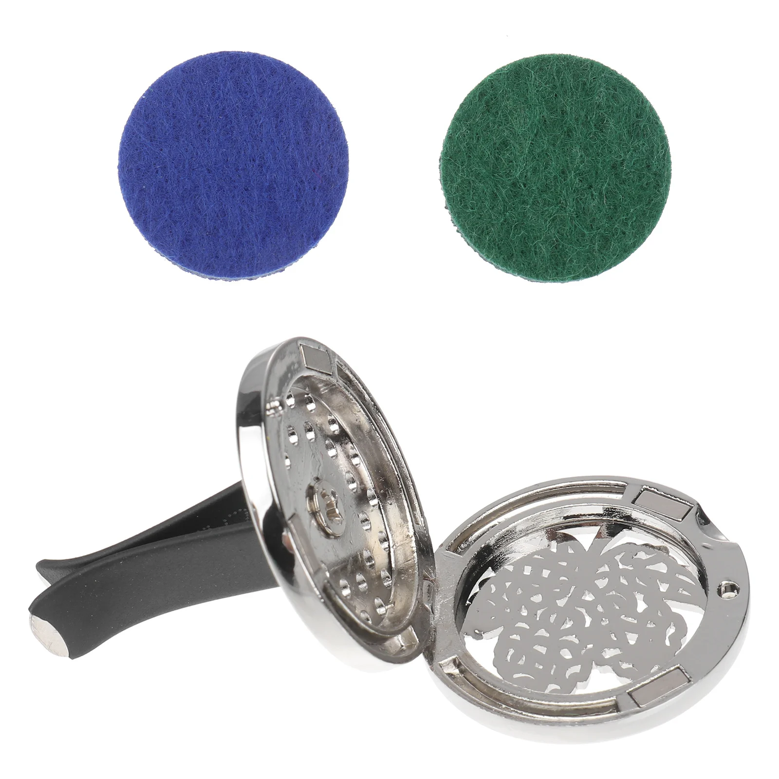 

Leaf Shape Car Perfume Clip Stainless Steel Vent Air Freshener Aromatherapy Diffuser For Car Office Home Bathroom