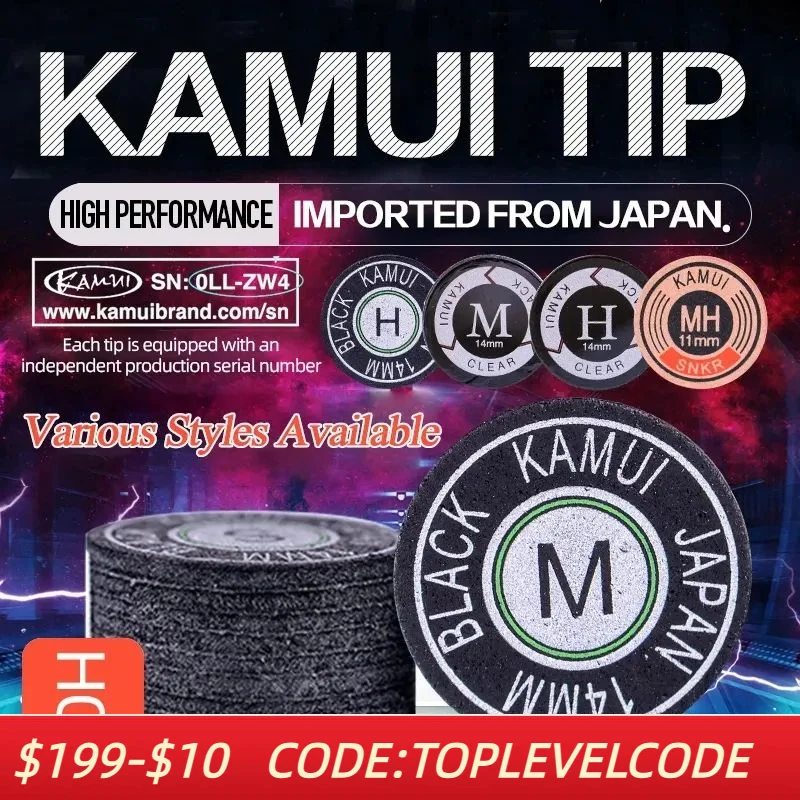 

KAMUI-Japanese Cue Tips for Pool, Clear Tip, 14mm, SS, S, M, H Tip, KOLLEN, Rainbow Pig Skin,Billiard Accessories,Original Gifts