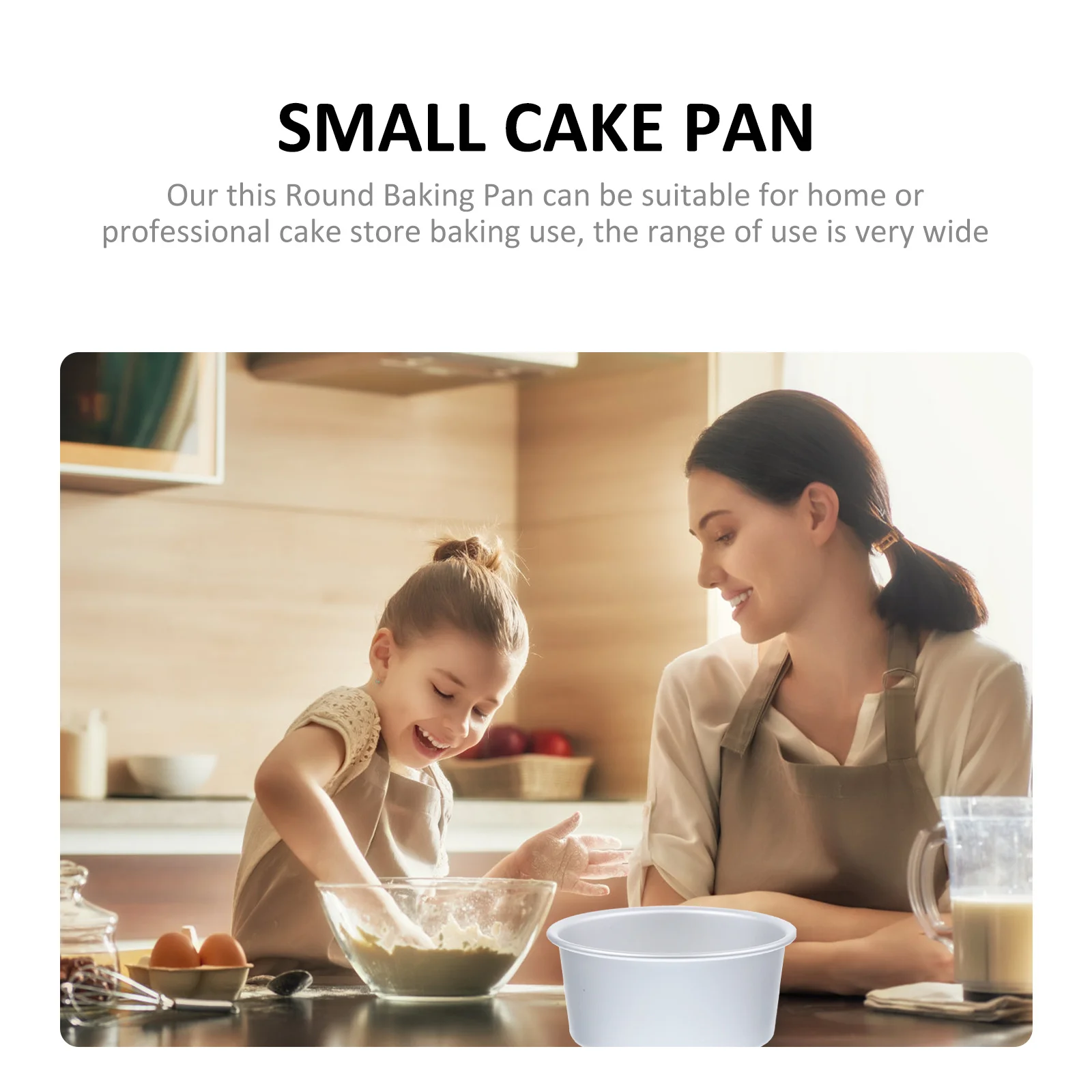 

3pcs Round Pan Detachable Deep Cake Mold For Kitchen Microwave Oven Baking Tray Household Chiffon Mousse Cake Making Non-Stick