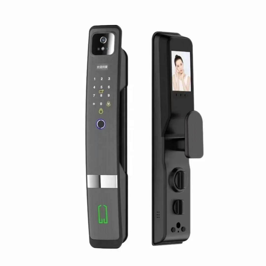 

New Tuya Smart WiFi 3D Face Recognition Access Door Lock with Cats Eye PST-H20-P