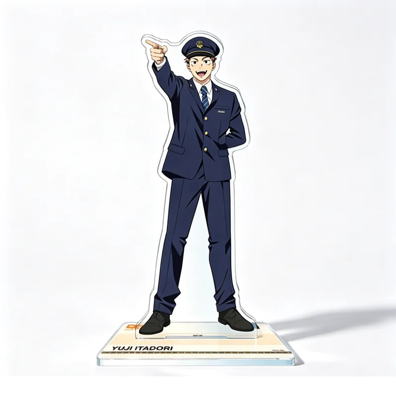 JJK Jujutsu Kaisen Megumi Gojo Nanami Nobara 15cm Pilot Uniform Haneda Airport Acrylic Stand Ornament Desk Decoration Keychain