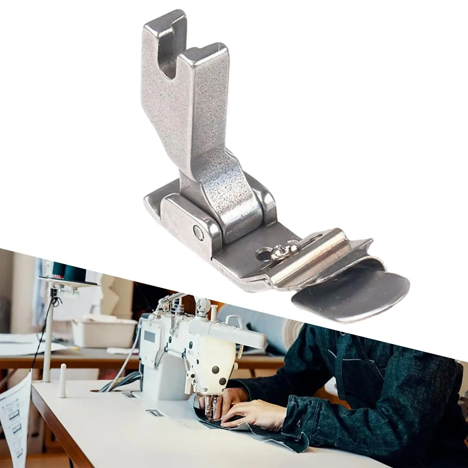 

Adjustable Presser Foot Lockstitch Foot Multifunctional Durable Replaces Down