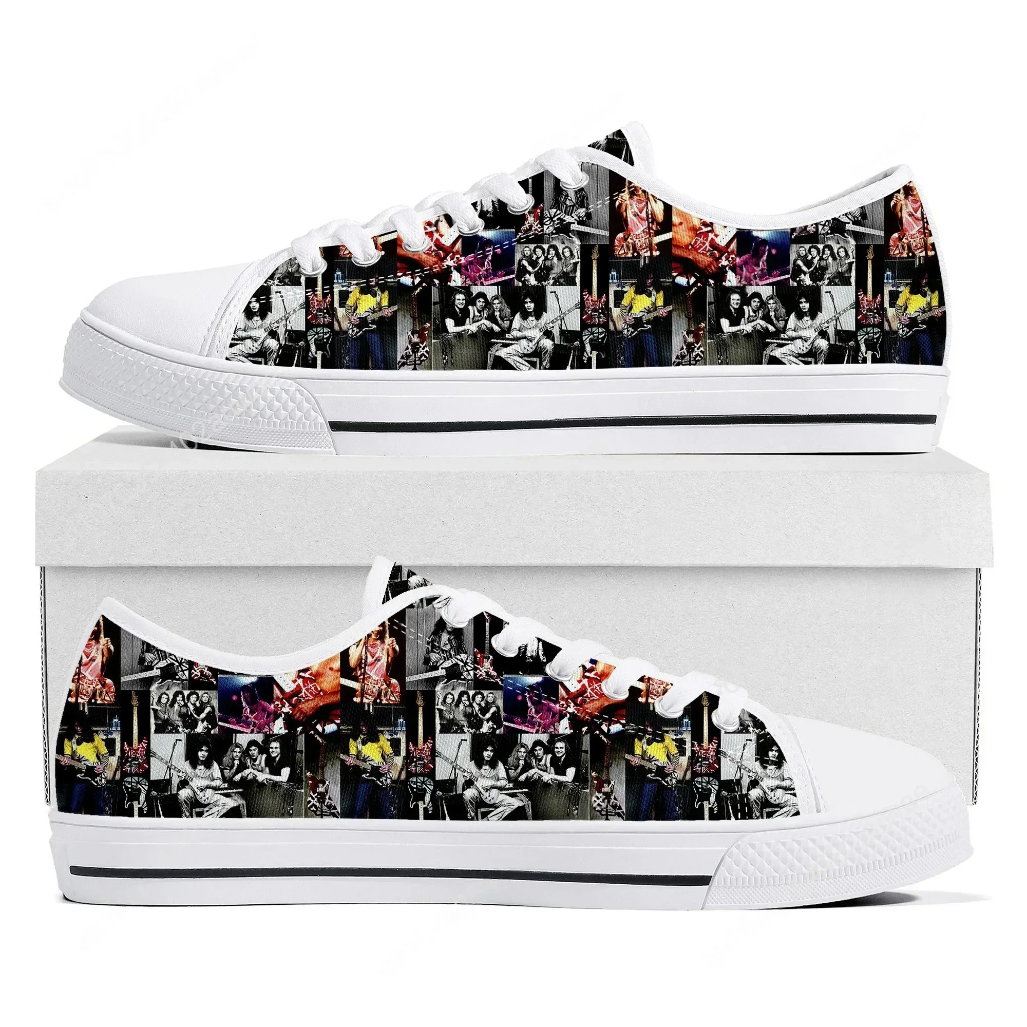 Van Evh 5150 Stripes Halen Low Top High Quality Sneakers Mens Women Teenager Canvas Sneaker 1984 Casual Couple Shoes Custom Shoe