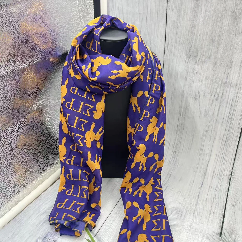 وشاح نسائي من سيجما جاما رو ذو حروف يونانية هدية زمالية #2