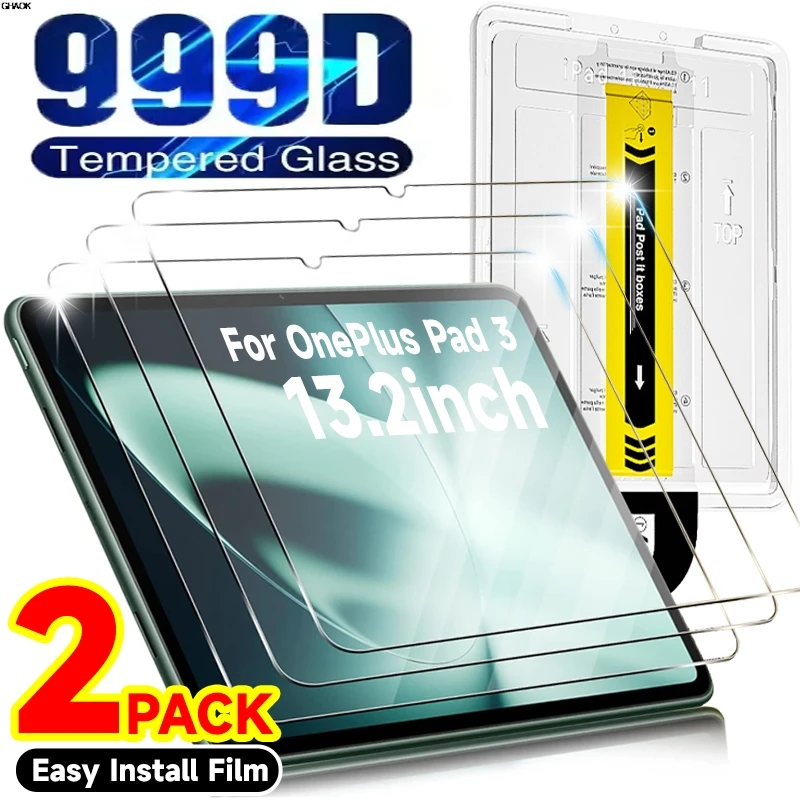 

Tempered Glass Protection with Easy Installation Tool for OnePlus Pad 3 13.2Inch Dust-Free Box Screen Protector for OnePlus Pad3