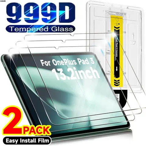 Tempered Glass Protection with Easy Installation Tool for OnePlus Pad 3 13.2Inch Dust-Free Box Screen Protector for OnePlus Pad3