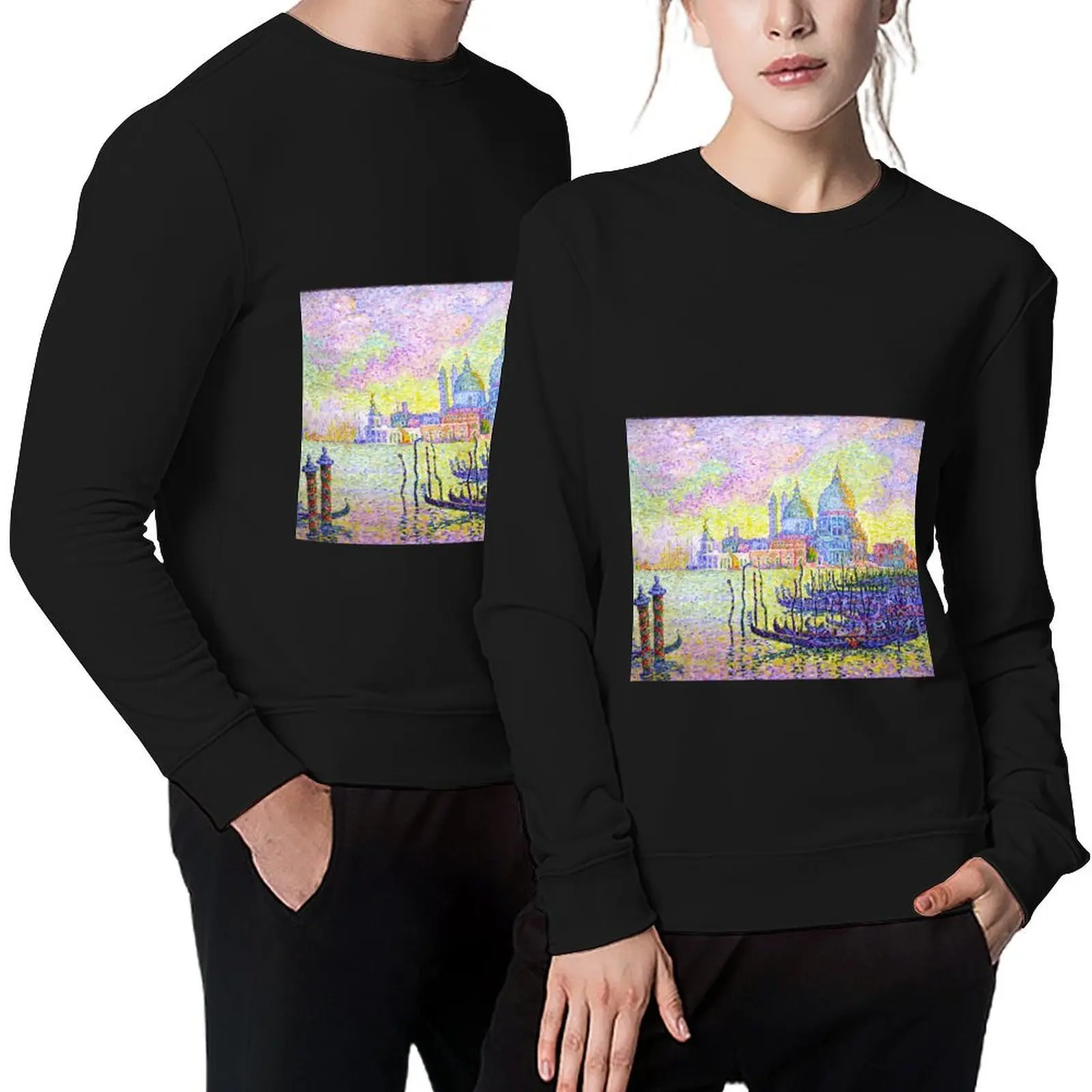 

Favourite Artist - Grand Canal, Venice - Paul Signac Pullover korean style clothes blouse men's autumn clothes sweatshirt male