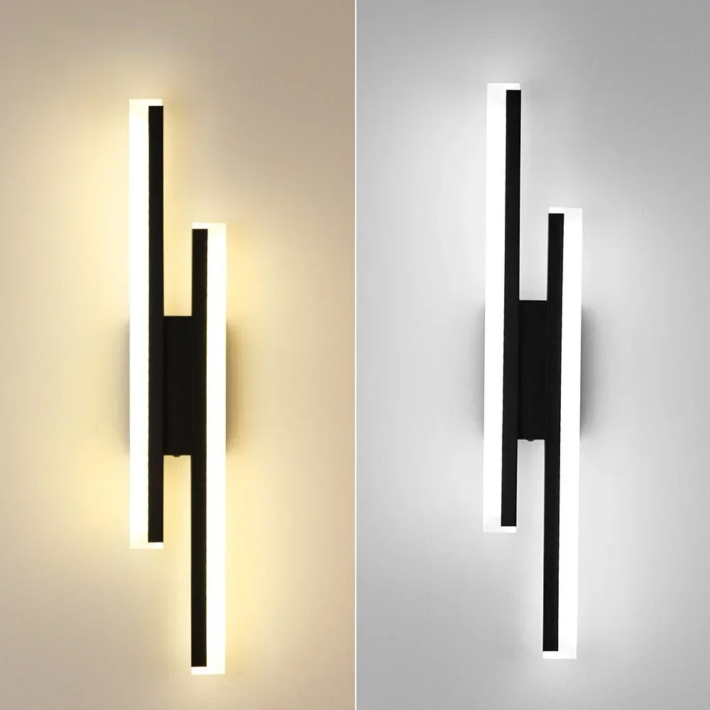 

Modern LED Wall Lamp Black Gold Dimmable Decorative Spotlight for Bedroom Living Room Bedside Background Lamp Interior