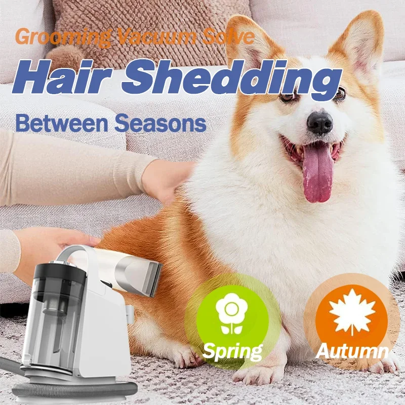 Multifunctional Pet Grooming Trimmer Vacuum Cleaner Kit Dog Cat Brush Hair Deshedding Pet Cleaning Grooming Trimmer Dog