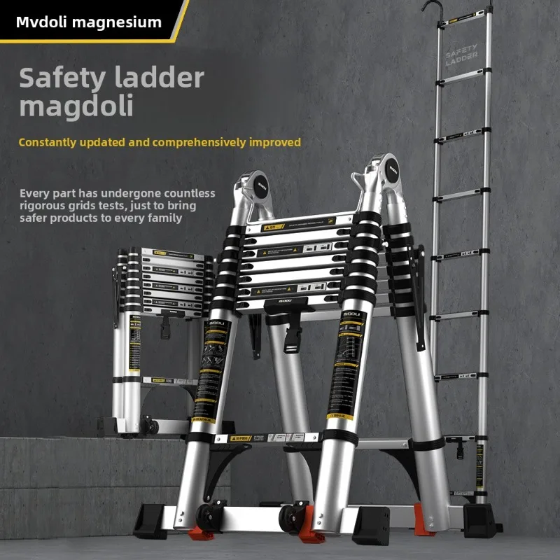 Straight Ladder Herringbone Ladder Telescopic Ladder Bamboo Ladder Folding Ladder Multifunctional Lifting Household Ladder