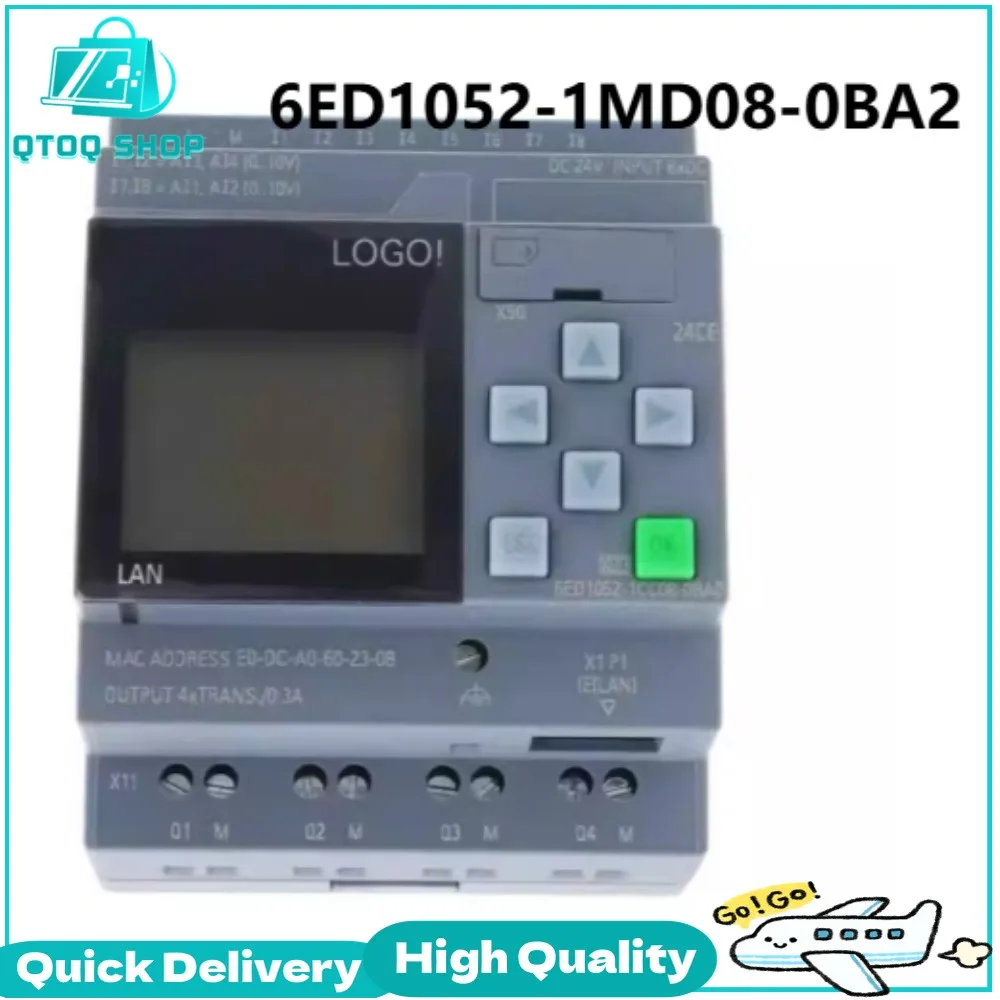 The Brand New Original 6ED1052-1MD08-0BA2 LOGO 12/24RCE With Display Module 12/24V DC/RELAY 8 DI 4AI PLC