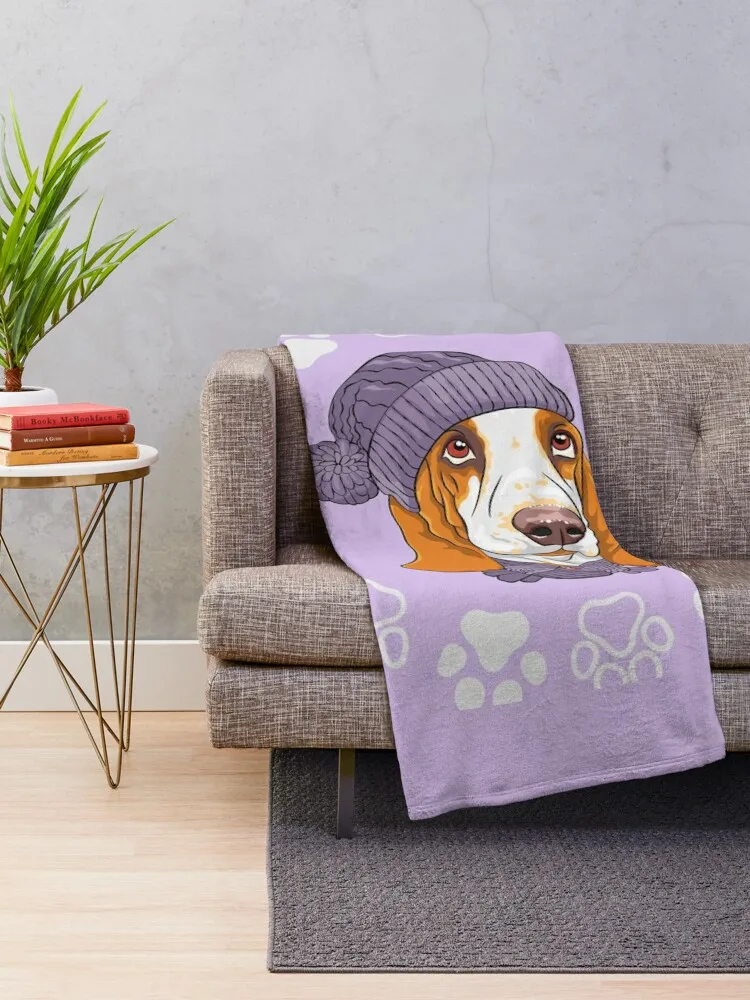 Basset Hound Throw Blanket Thin Moving Blankets