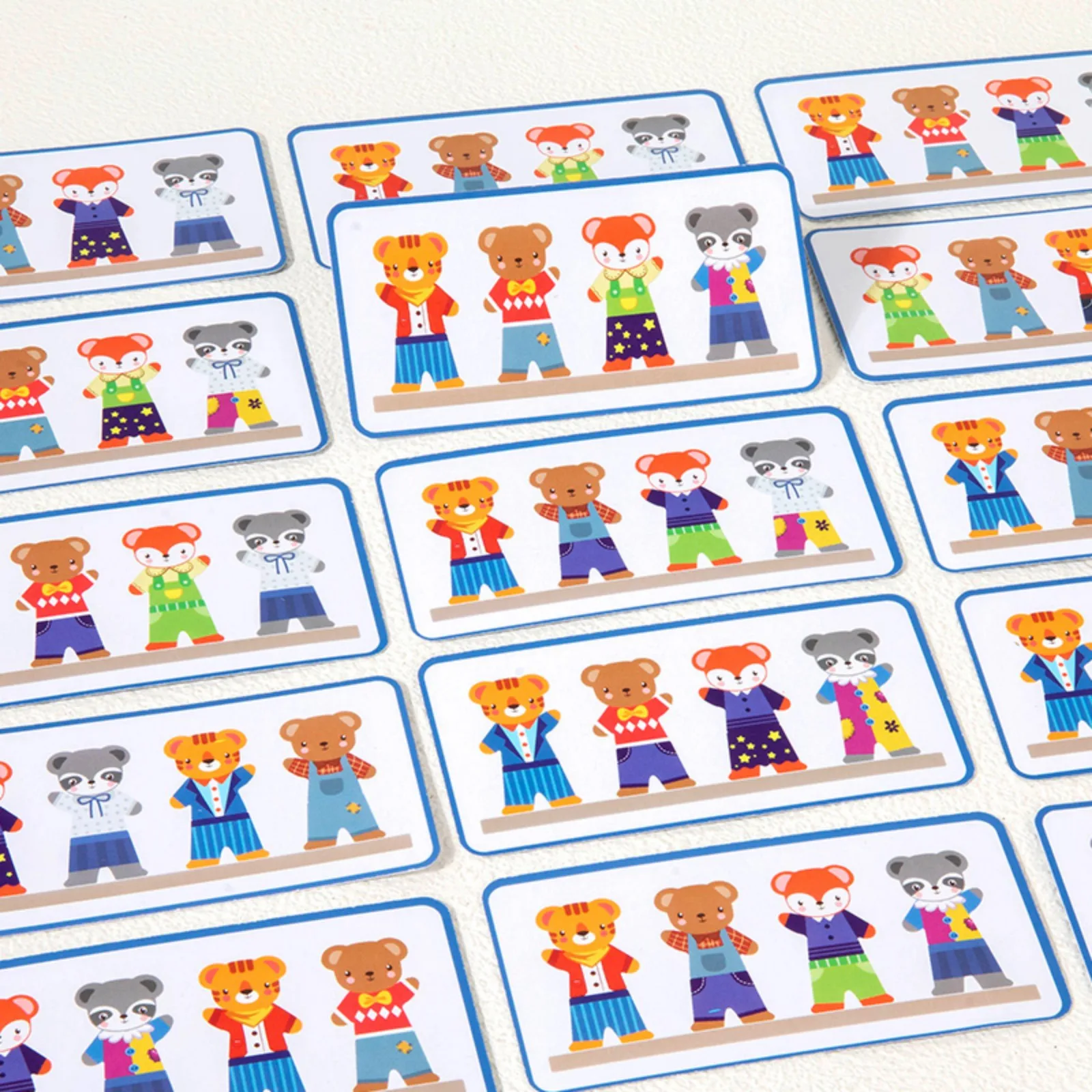 Kleiner Bär Kleiderwechsel Kinder Frühpädagogisches Holzpuzzle Ankleidespiel Baby-Puzzlespielzeug Geschenk für Kinder – Detail 5