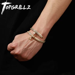2022 New Bracelet Sparkling Bling Gold Plated Fashion Jewelry Micro Pave Cubic Zirconia Charm Bangle Bracelet For Gift