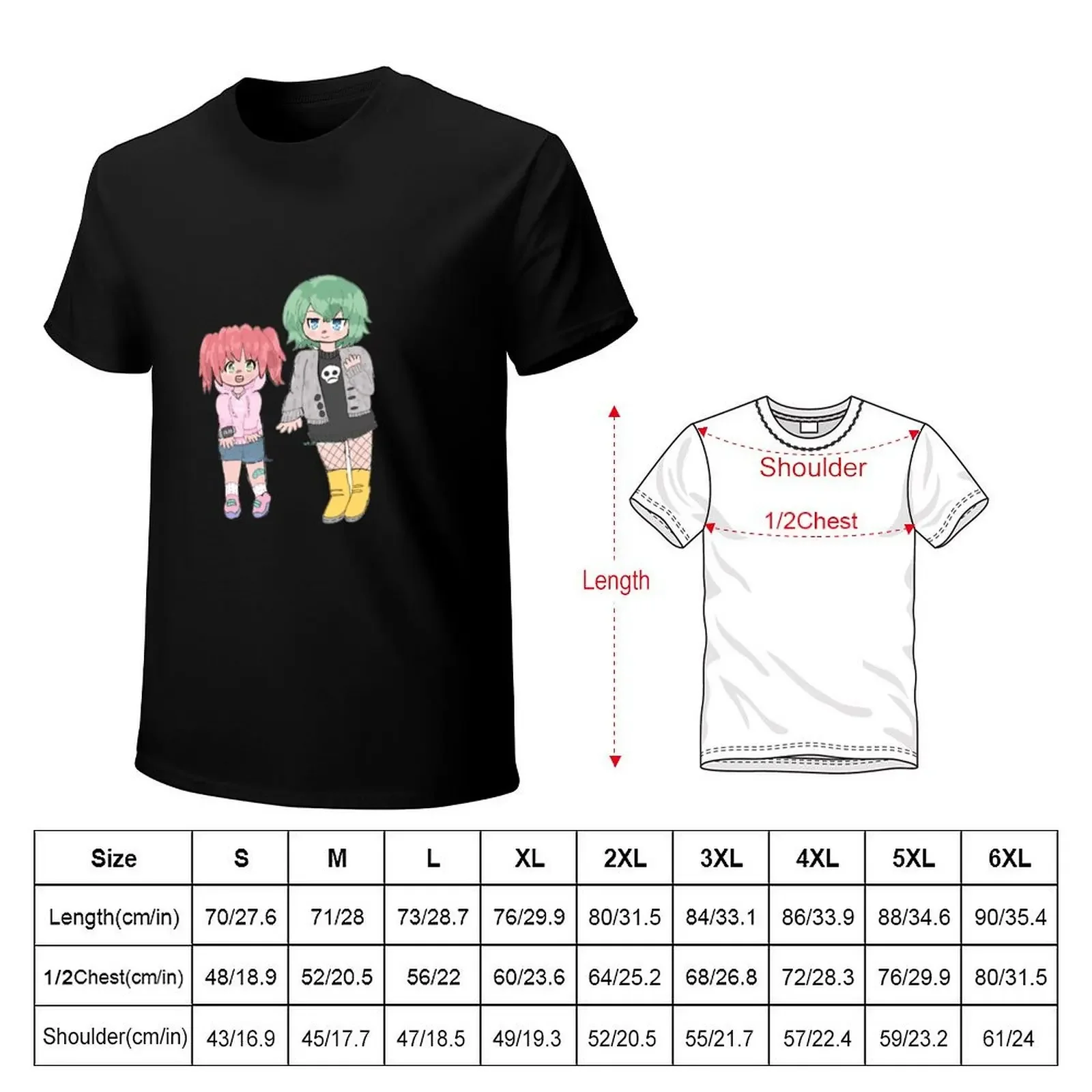 Lucky Star- Yutaka and Minami T-Shirt designer shirts korean fashion plus sizes big and tall t shirts for men