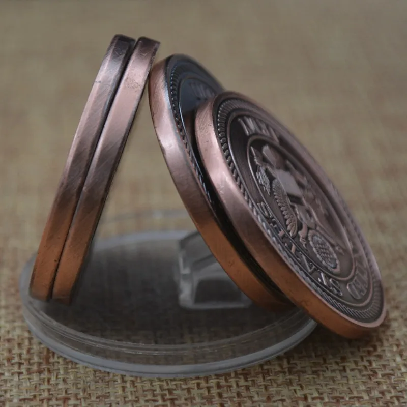 USA Army Bronze Challenge Coin 1 Oz Antique Copper Tank Plane Bimetallic Medallion Coins Gift Crafts Souvenir
