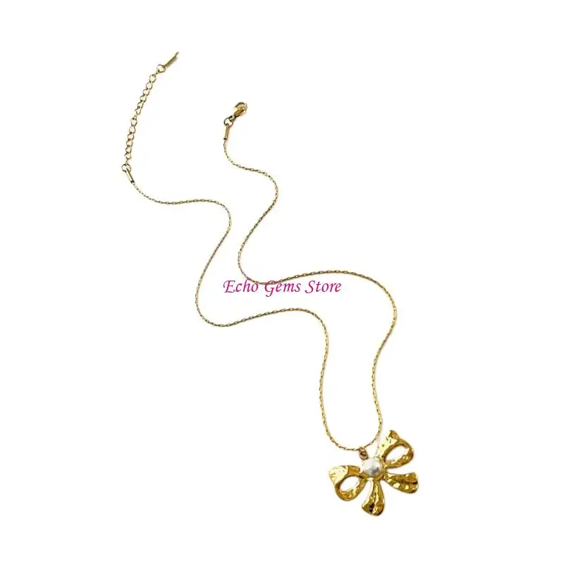 Love Heart/Bowknot قابلة للتعديل قلادة قلادة من الفولاذ المقاوم للصدأ هدية للنساء أزياء الملحقات C71A