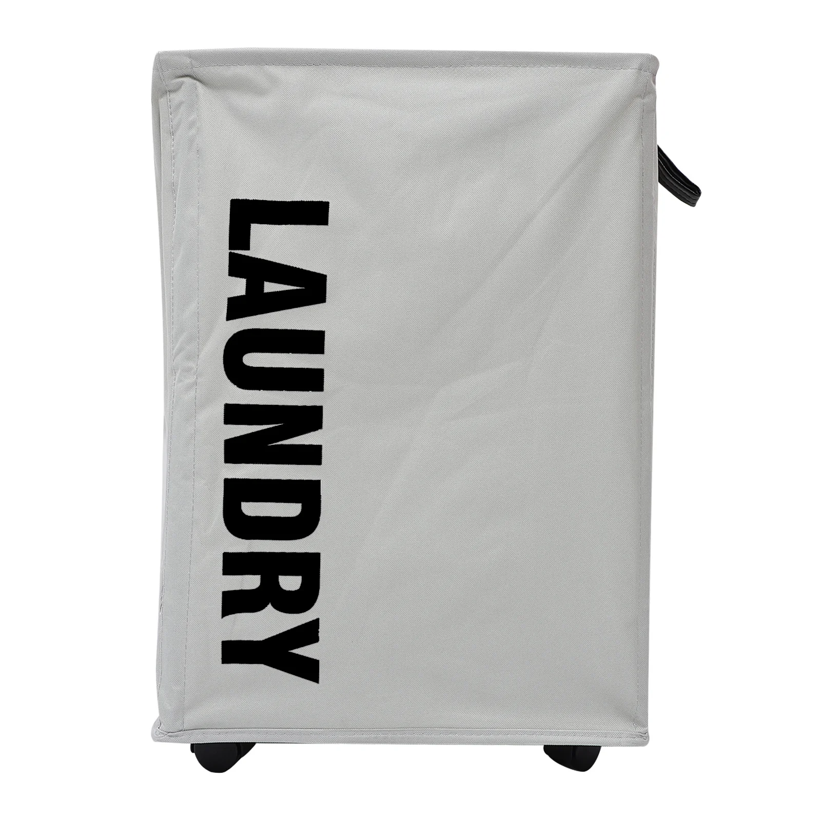 

1pc Foldable Laundry Hamper With Wheels Oxford Cloth Storage Basket Collapsible Clothes Organizer Dirty Clothing Bin For Home
