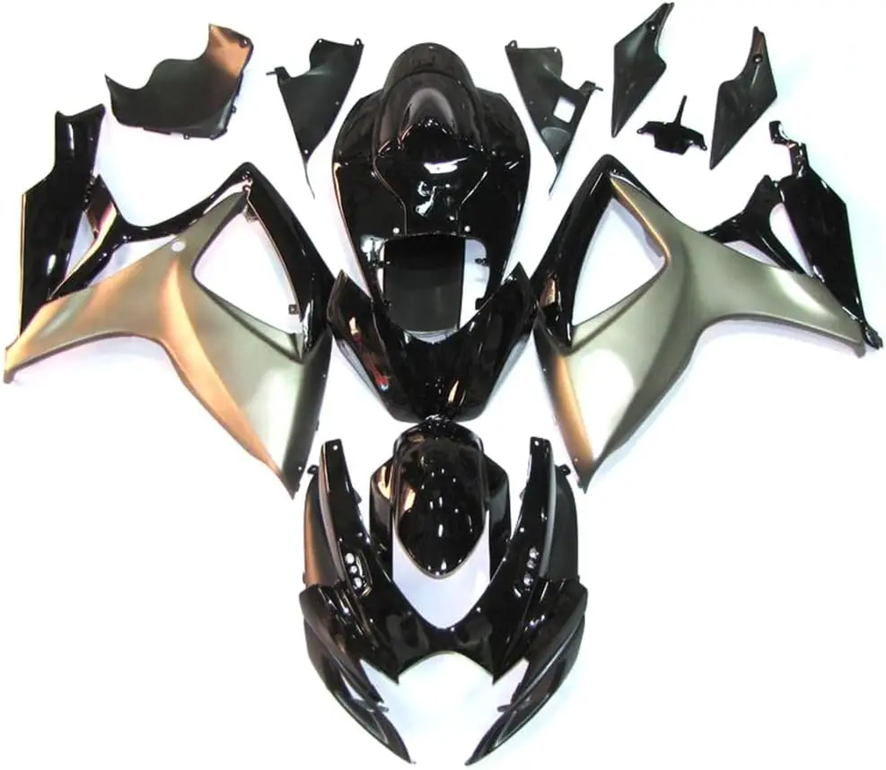 

Черные, серебристые обтекатели из АБС-пластика, подходят для Suzuki GSXR 600 750 06 07 GSXR600 GSXR750 2006 2007 K6, обтекатель мотоцикла Bo