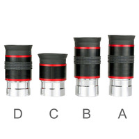 Astronomical Telescope Eyepiece 1 25 Inch 68 Degrees Wide Angle Monocular Eyepiece with Rubber Guard  9mm
