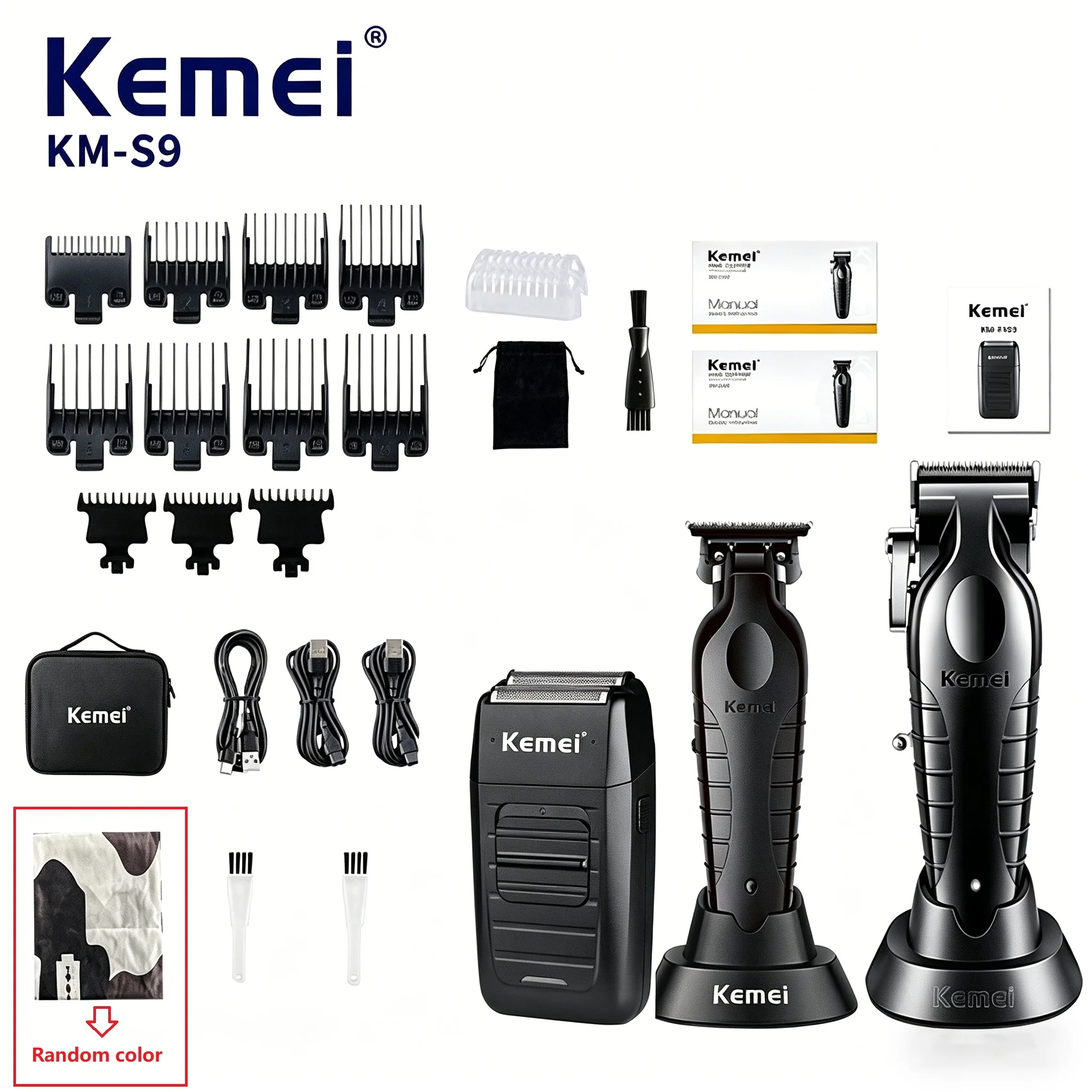 

Kemei Hair Clipper Kit KM-2296 KM-2299 KM-1102 Men's Electric Hair Trimmer Machine Professional Hair Cutting Machine Clipper