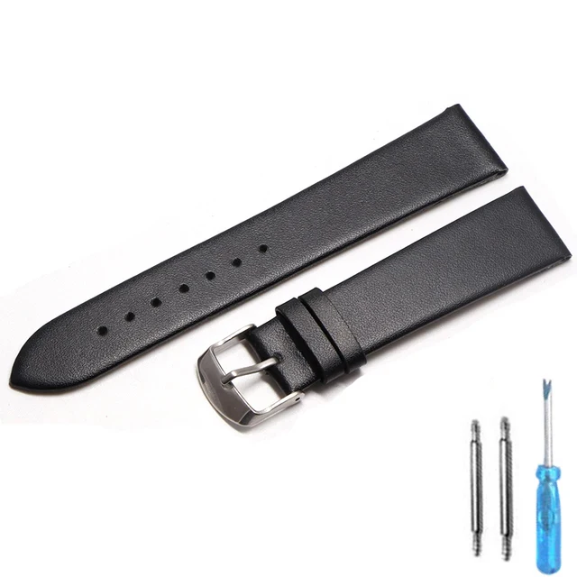 20mm watch band 18mm 20mm 22mm Leather strap thin smooth watch strap belt Suitable Suitable for smartwatches