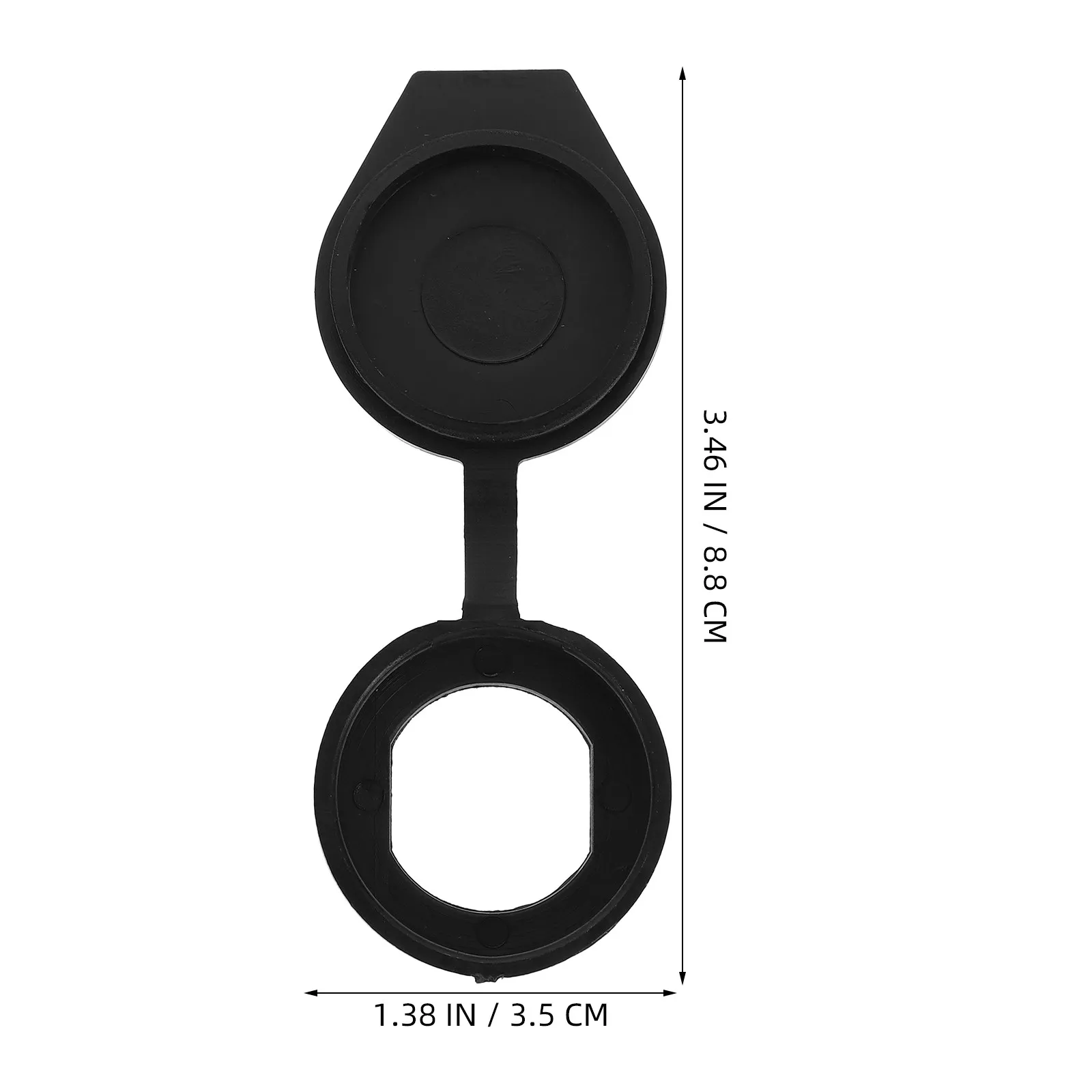 6Pcs Black Plastic Waterproof Cover Set for Distribution Cabinets Switch Boxes Control Panels Rainproof Door Lock Cover Cam Lock