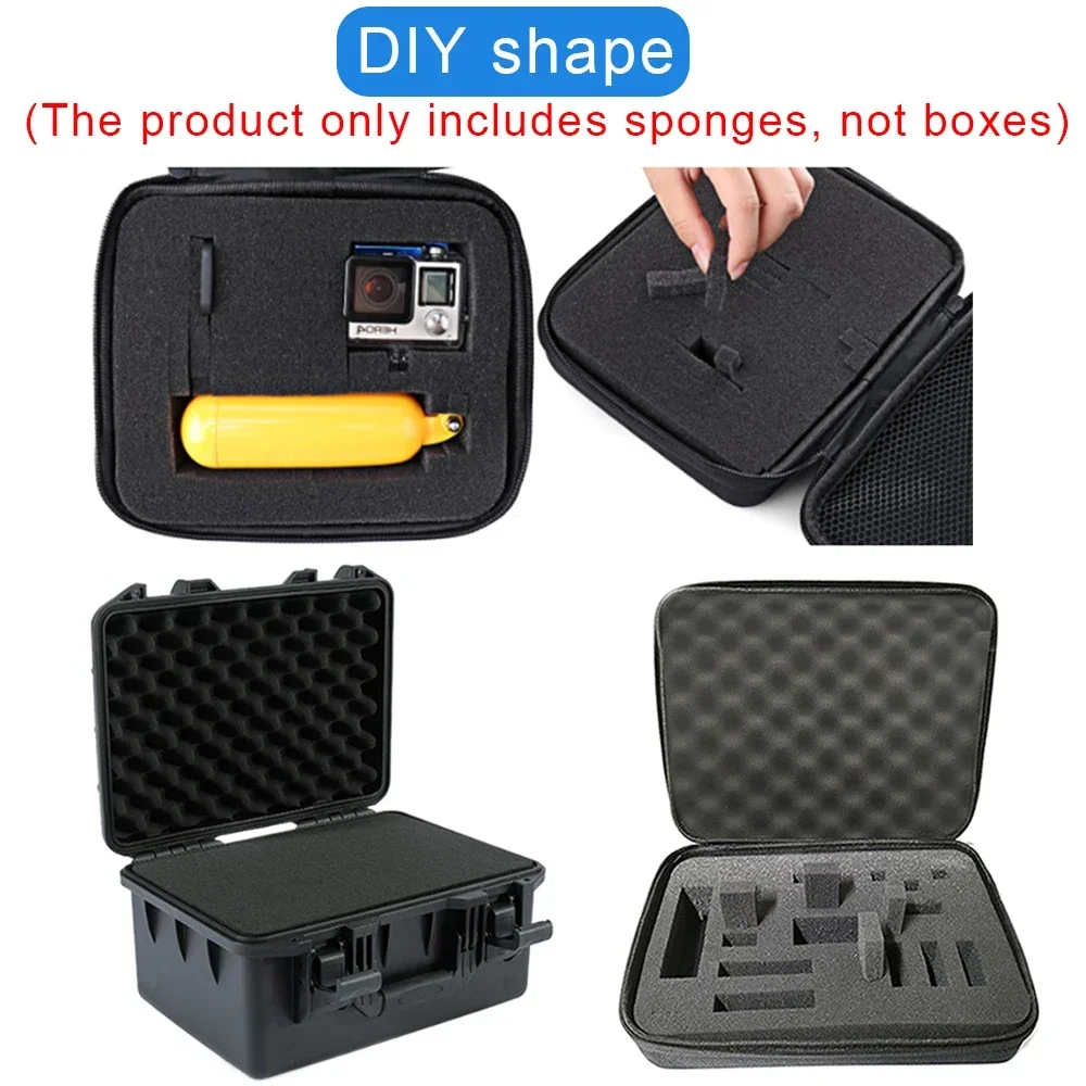 Diy Shockproof Foam For Storage Bag  Sponge Storage Box Outdoor Tool Travel Zipper Case For Car Jump Starter Case Accessories