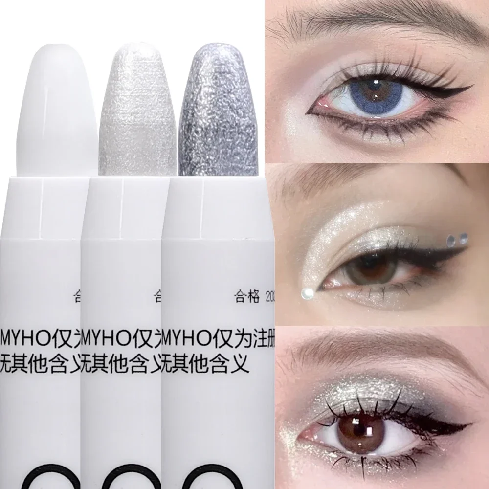 Lasting Eye Shadow Lying Silkworm Highlighter Pen Korean Eyes Makeup Matte White Pearl Brighten Glitter Eyeshadow Eyeliner Stick