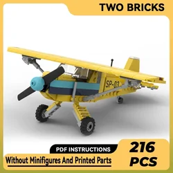 Military Fighter Model Moc Building Bricks Turboprop Ski Aircraft Technology Modular Blocks Gift Christmas Toy DIY Sets Assembly