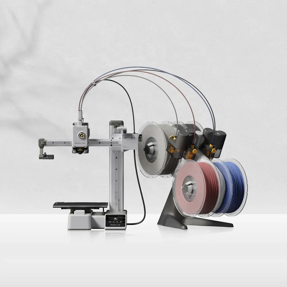 

Оригинальный новый A1 Mini Combo с AMS Lite Impresora 3D металлический большой быстрый настольный многоцветный FDM 3D-принтер